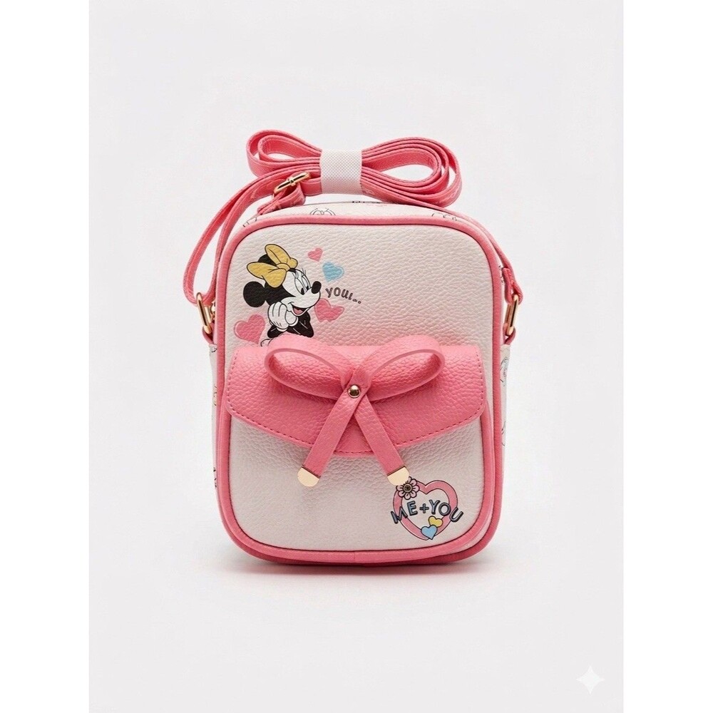 NWT Disney WondaPop Minnie Mouse Me + You Crossbody Bag Pink Bow Kawaii Ruz